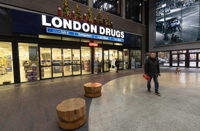  The London Drugs location inside the Woodward’s building on Jan. 7, 2026. When the 27,000-sq.-ft. store opened in 2009, it was heralded as the start of a new era for the troubled neighbourhood.