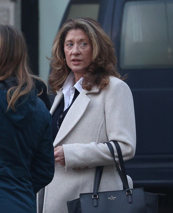  Myles Gray’s mother, Margaret Gray, arrives at the inquest on Monday.