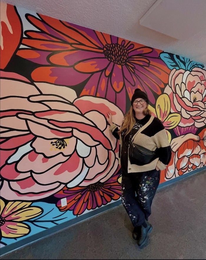 Muralist and illustrator Rachel Lyon. Muralist and illustrator Rachel Lyon.