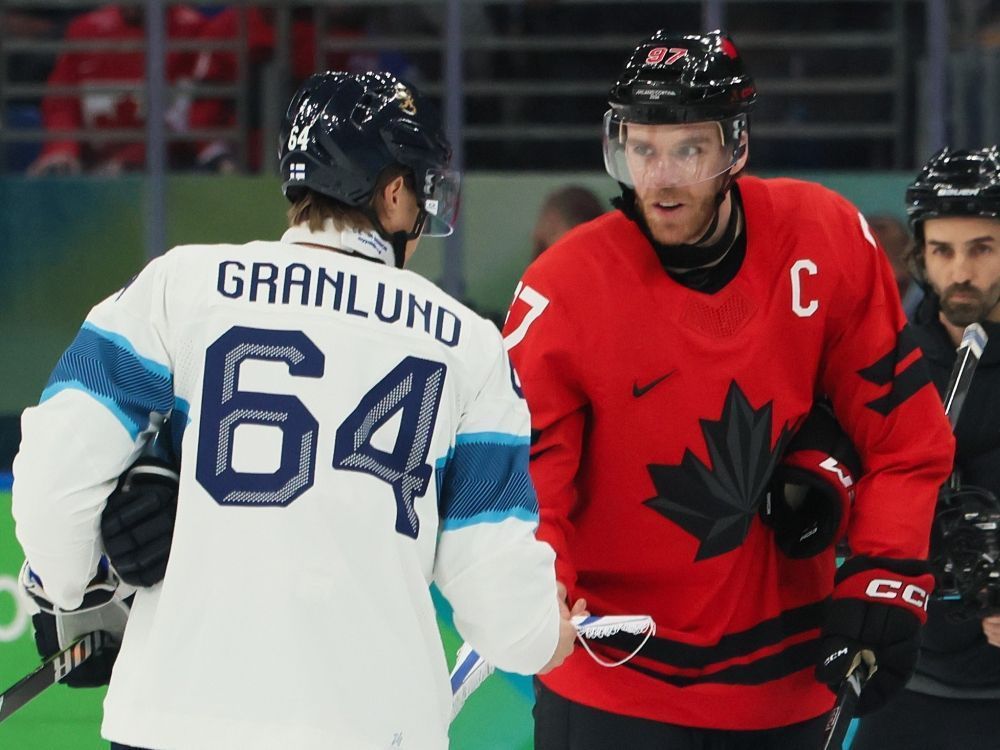 'Absolutely embarrassing': Hockey world reacts to Canada, 3, vs Finland, 2, in Olympic semi-final