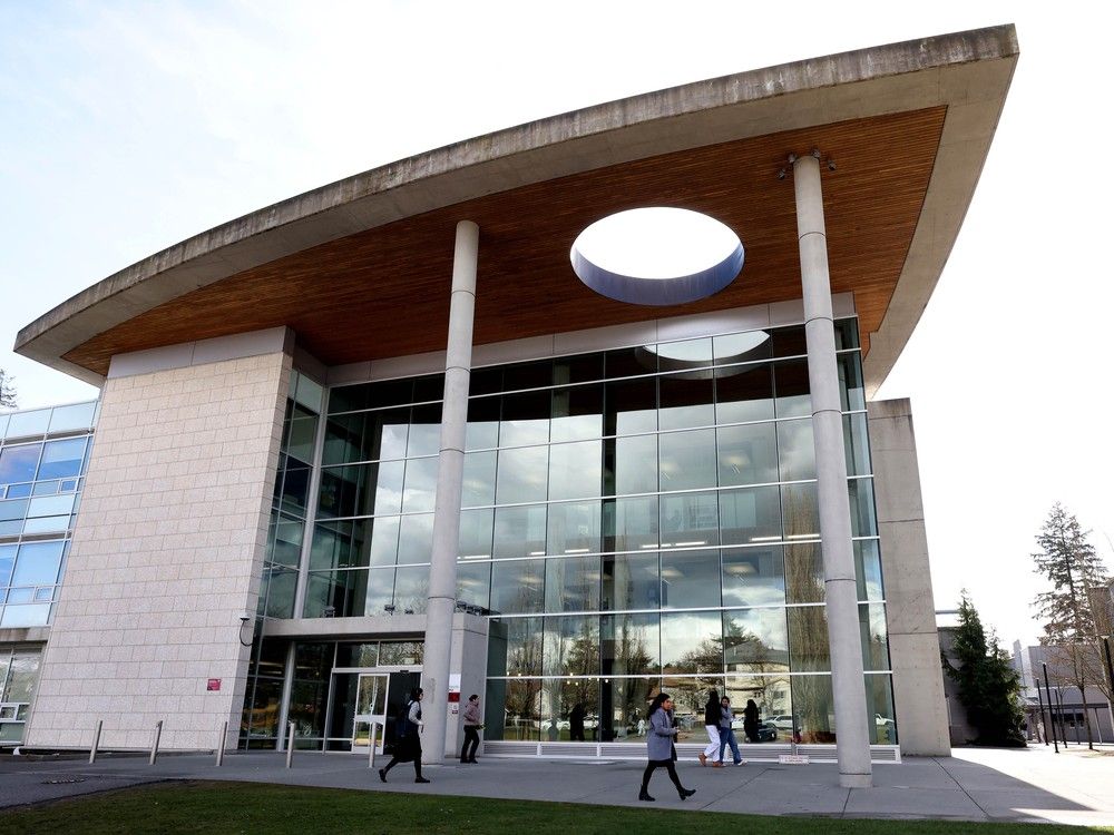 File photograph of the Kwantlen Polytechnic University campus in Surrey.