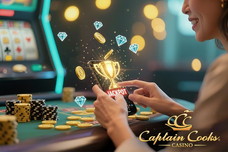 Screenshot der Einzahlungsmethoden im Captain Cooks Casino Kassenbereich