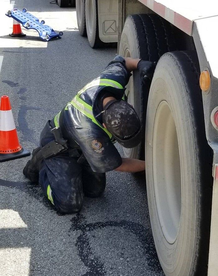  Burnaby RCMP and 11 police and bylaw partners led 74 commercial vehicle joint campaigns in 2025, taking 56 per cent of all inspected vehicles off the road.