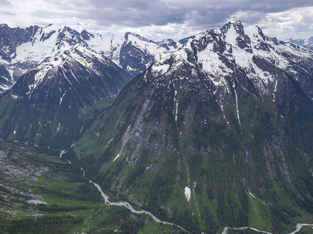File photo of the Selkirk Mountains southeast of Revelstoke.