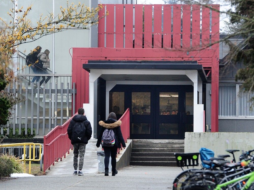 A violent fight broke out at Eric Hamber Secondary following a basketball game on Monday night