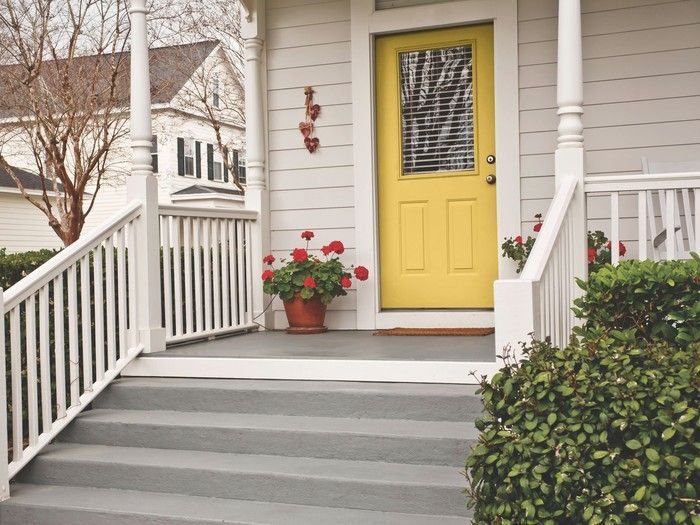 Your front door is a great place to add colour to your home's exterior. Paint by Sico.