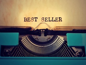 Typewriter with a sheet of paper with