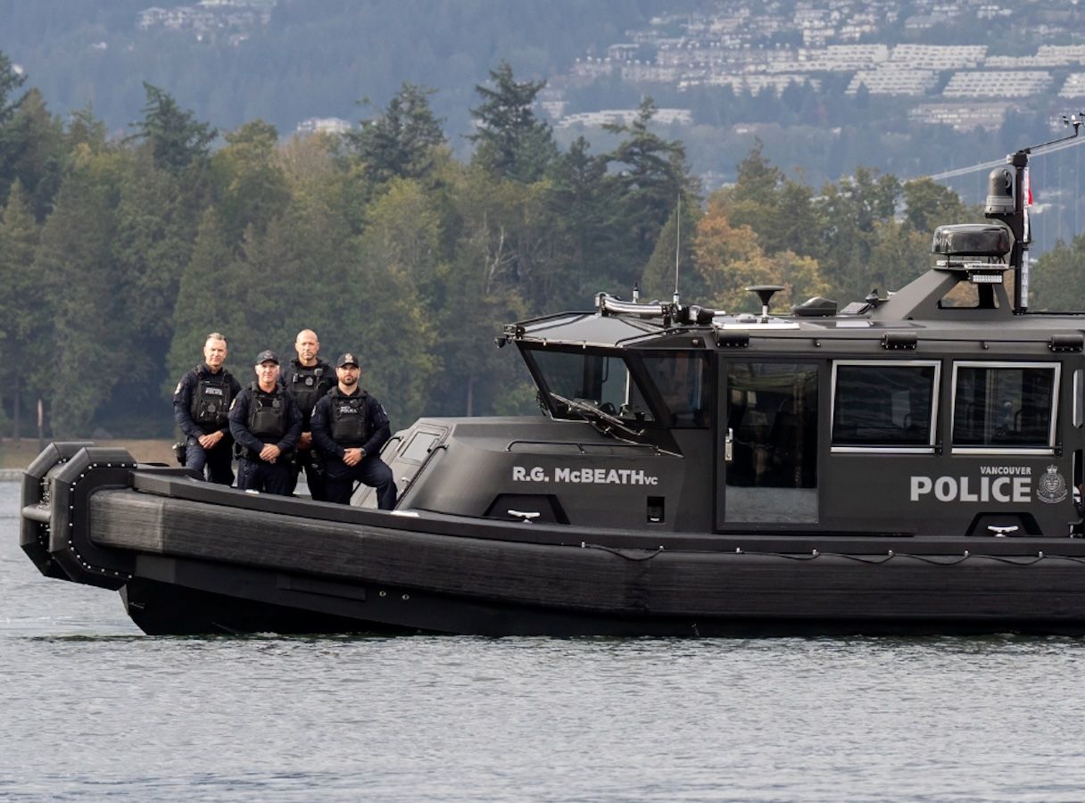 The R.G. McBeath, the new flagship of the VPD marine division. 