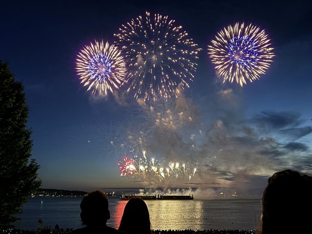 The annual Celebration of Light — shown here in 2025 — competition that typically draws more than 1.5 million visitors and pumps an estimated $40 million into B.C.’s economy, has been cancelled indefinitely.