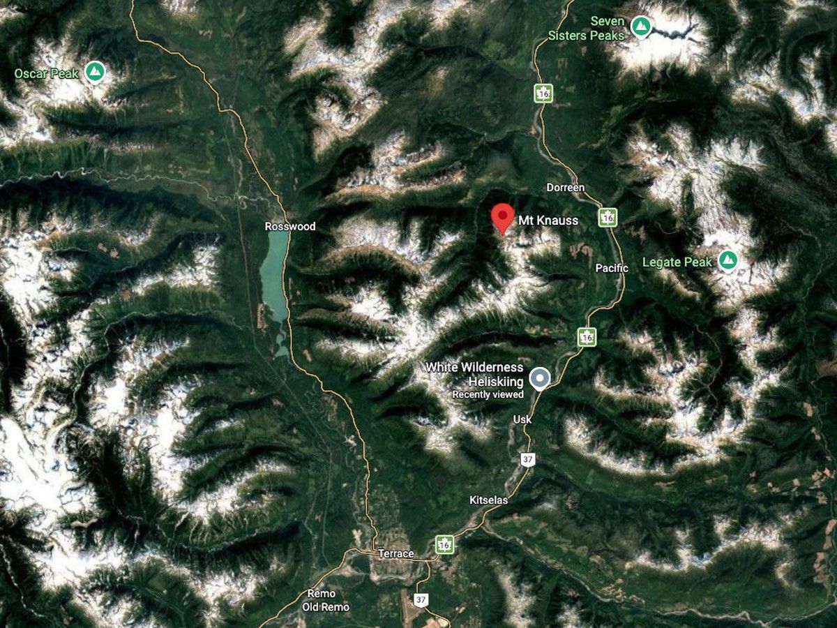 The avalanche occurred on March 22 at 1 p.m. near Mount Knauss on the ski run Iridium Shoulder within the White Wilderness Heliskiing tenure.