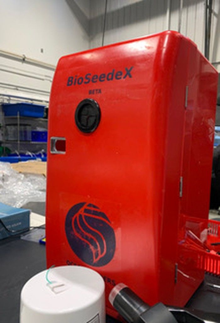  Vancouver student Acadia Li is helping restore kelp forests with North Island College in Campbell River using a BioSeedeX, a small-scale kelp nursery capable of cultivating kelp that can later be planted in the ocean.