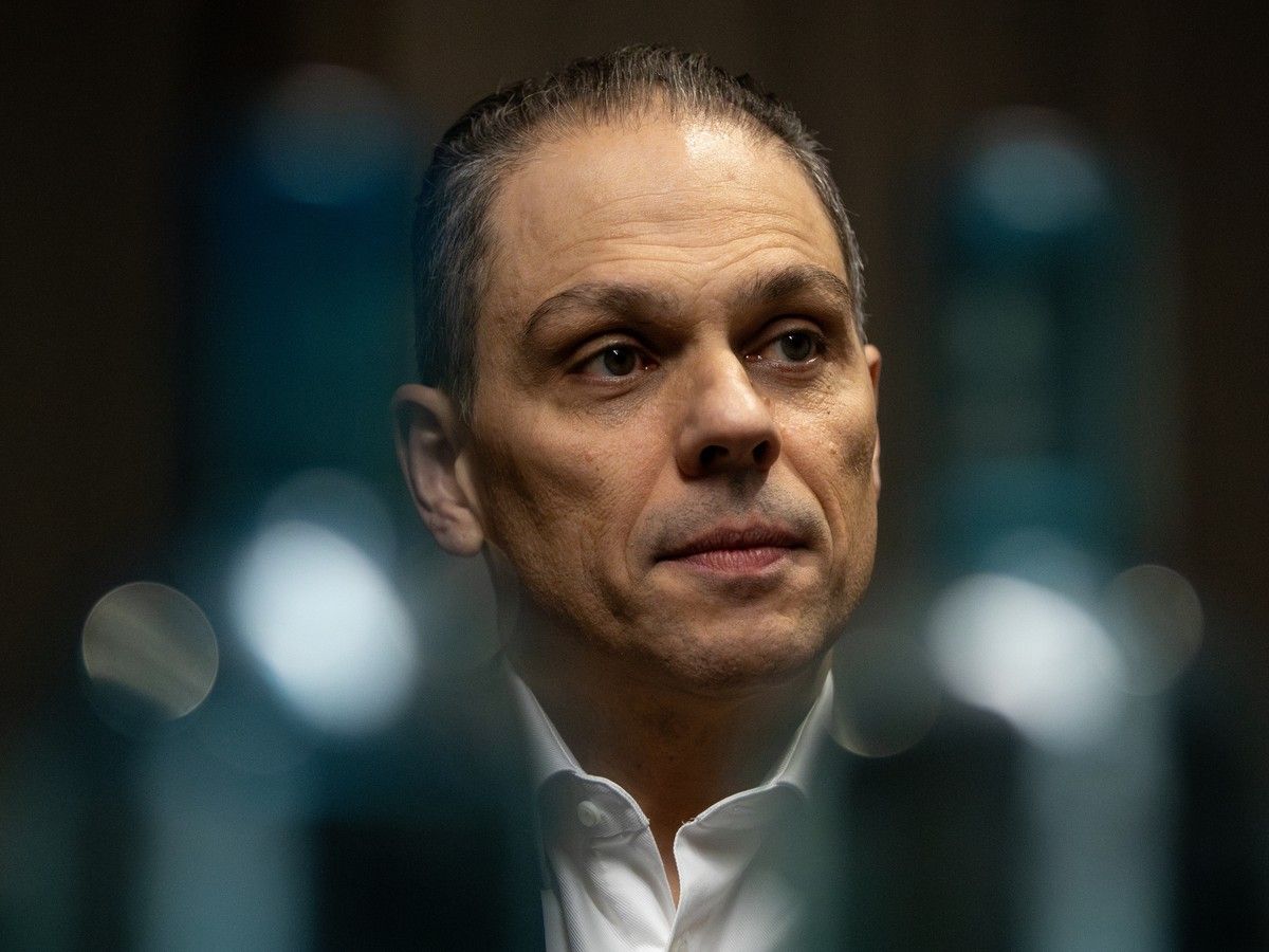 National Bank of Canada CEO Laurent Ferreira speaks with Postmedia during an interview in Edmonton, Tuesday April 7, 2026. Photo by David Bloom