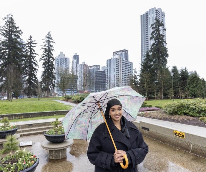  Latifah Mohamed in Holland park in North Surrey.