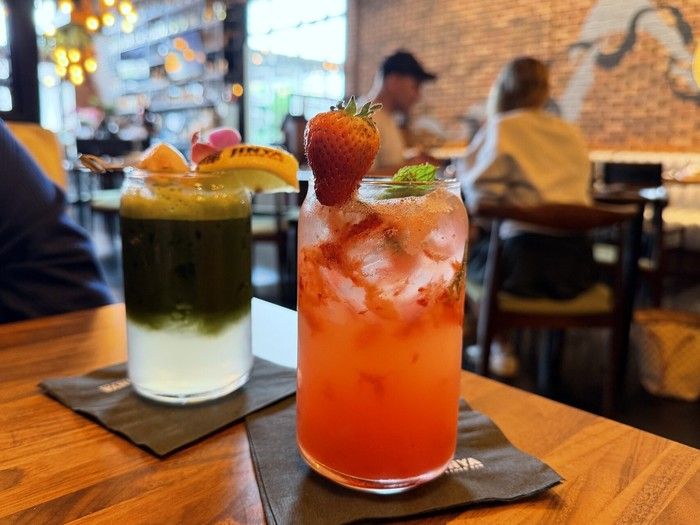 Drinks at Jinya Ramen Bar in Langley.
