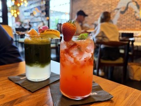 Drinks at Jinya Ramen Bar in Langley.