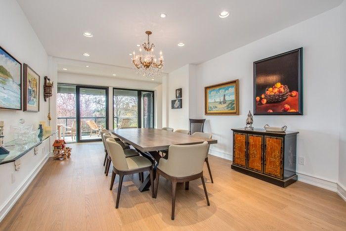  Dining room opens to one of the four terraces that comprise almost 2,000 square feet of outdoor living space.