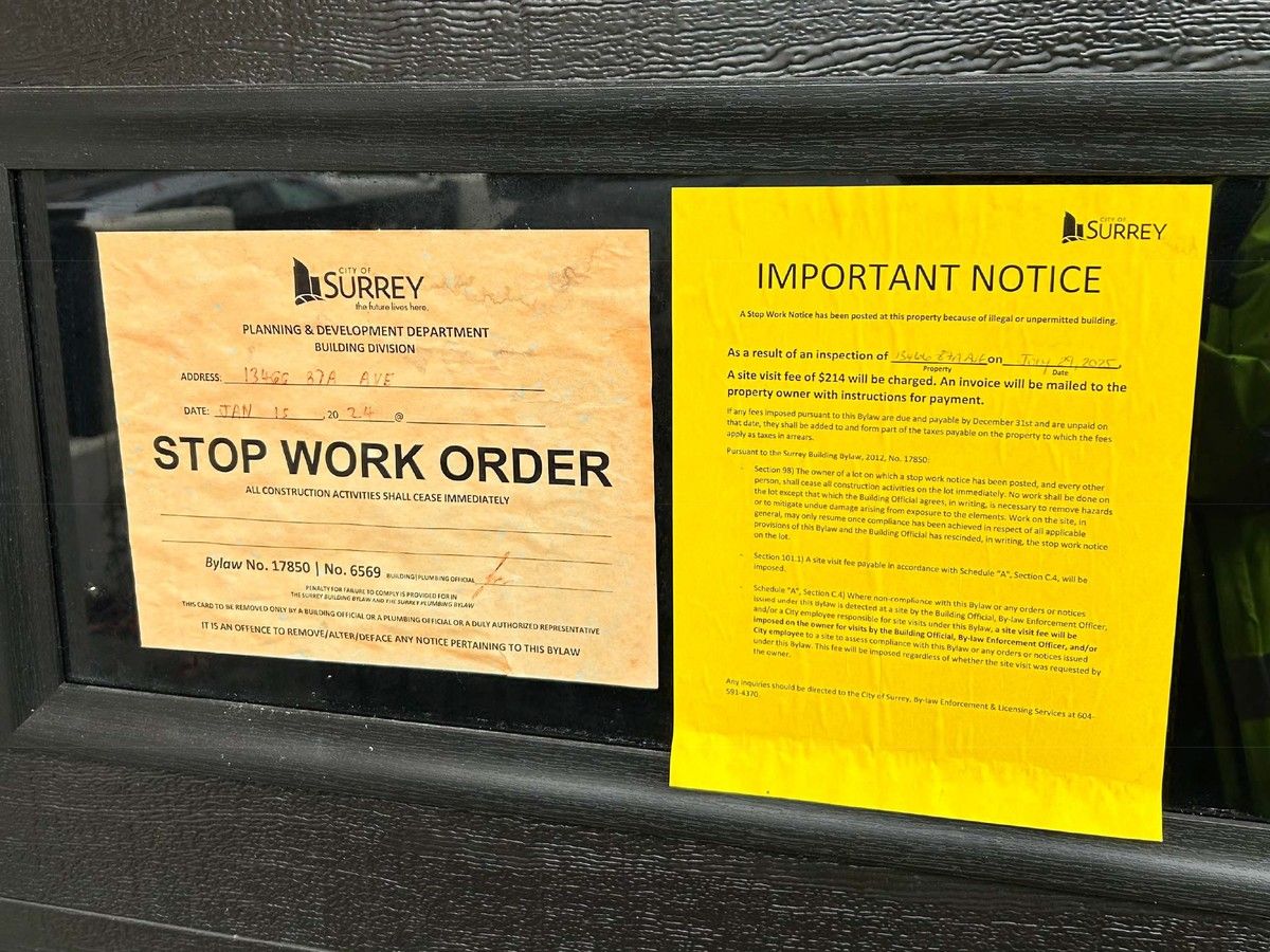 Surrey council eases up on illegal construction enforcement with one-year pilot program