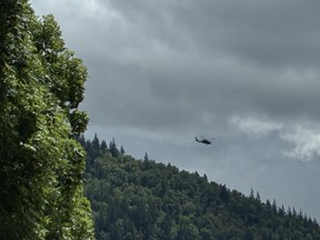 RCMP Black Hawk helicopter