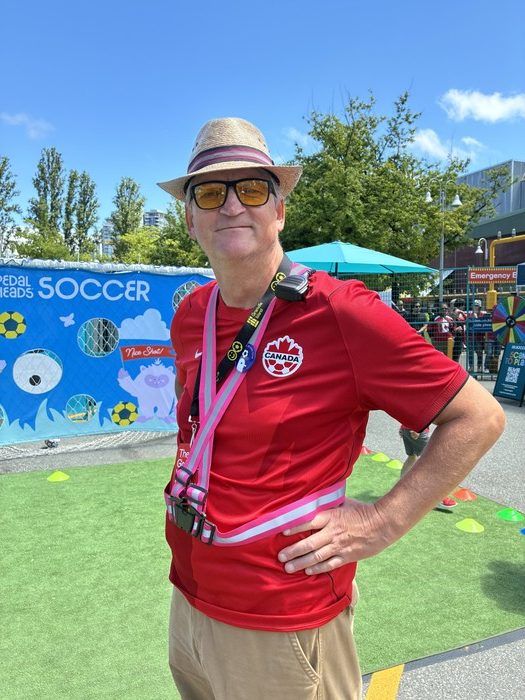 Site Director Don Robinson's goal was to make everyone feel like a VIP at the Granville Island fan fest for the Canada vs. South Africa World Cup round of 32 match.