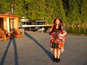 Klahoose First Nation member Coral Delorme is a cultural interpreter at Klahoose Wilderness Resort.