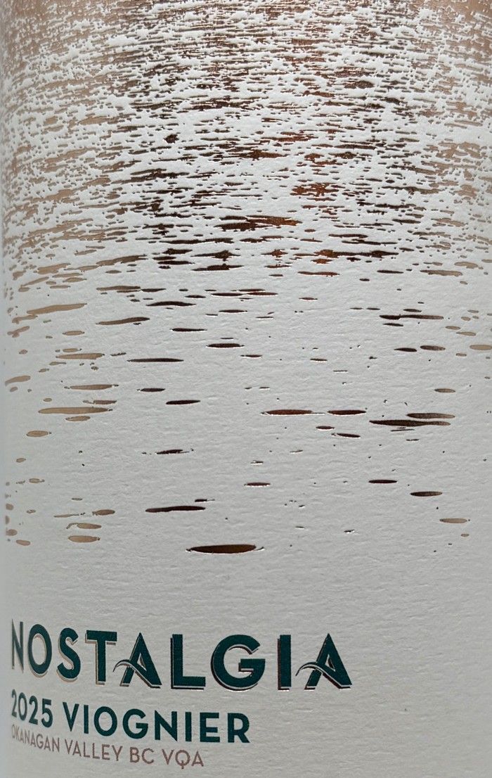 Bottle of Nostalgia Home Vineyard Viognier