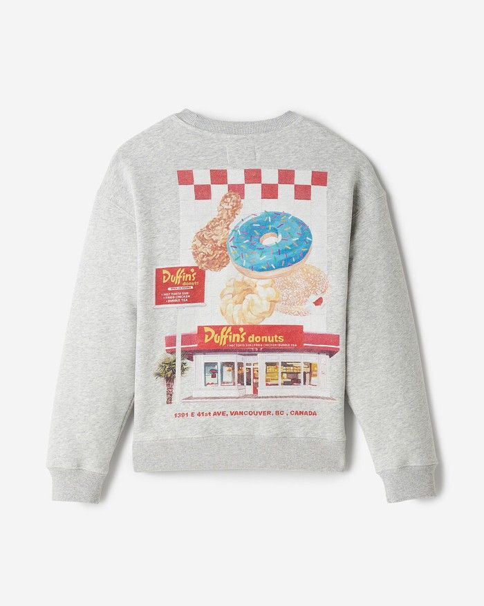 Roots x Duffin's crew-neck sweater, $168.
