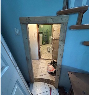 A Surrey property flagged by the city for unpermitted construction at 12439 72 Avenue