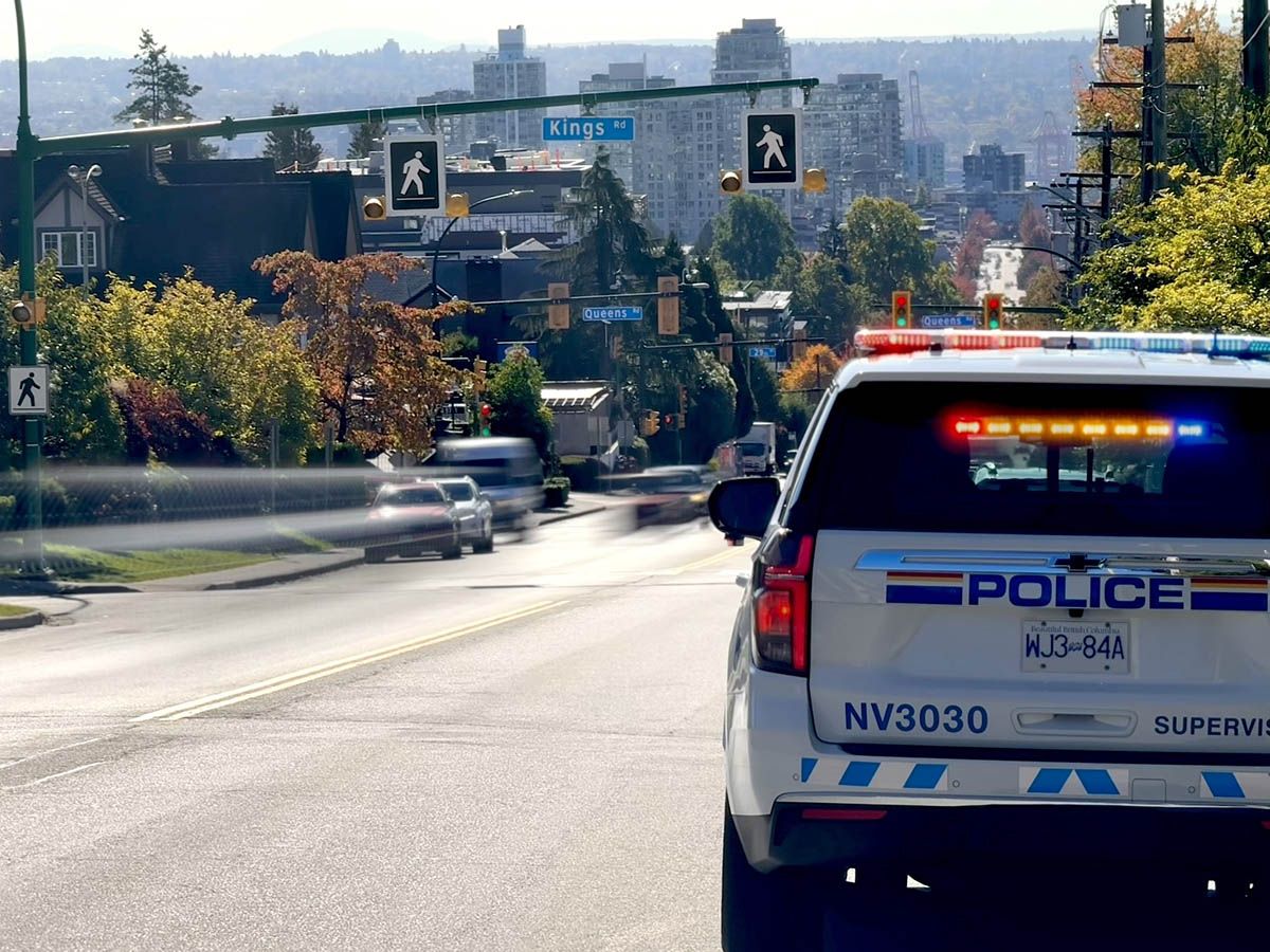 North Vancouver RCMP at the scene of a police incident at Westview Plaza.