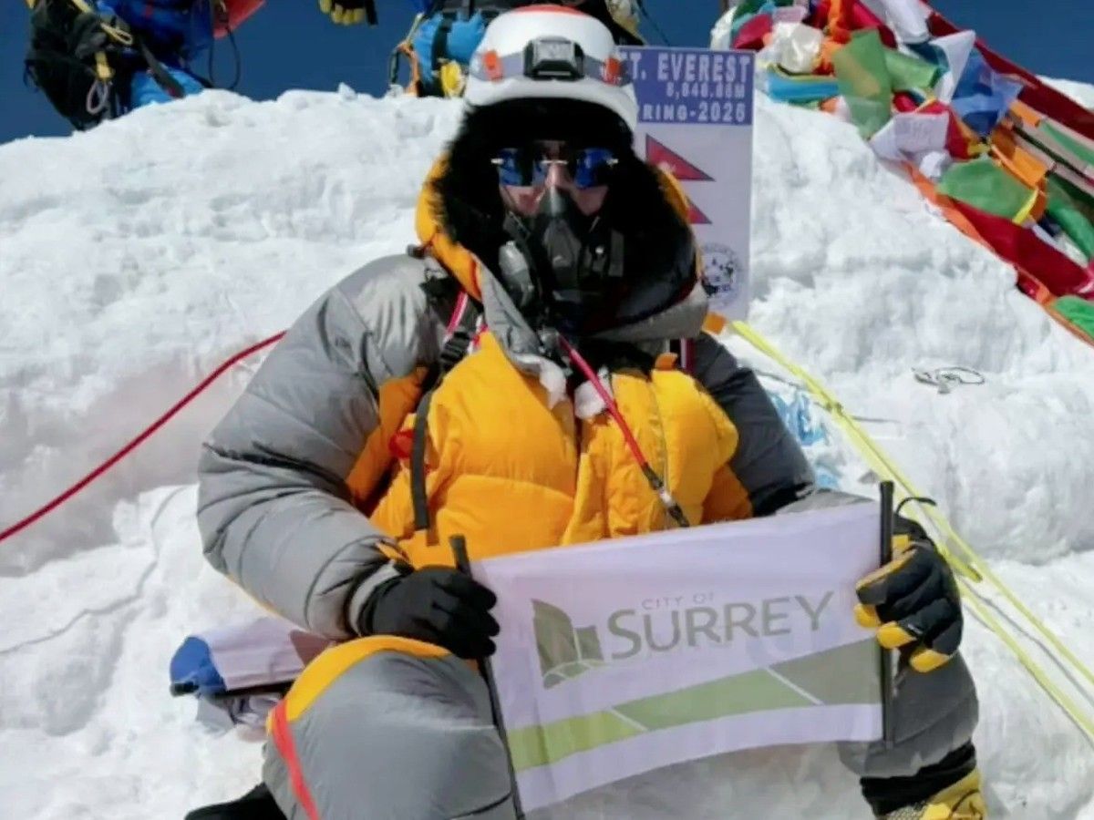 Ajaypal Singh Dhaliwal from Surrey is the first Sikh-Canadian to scale Mount Everest.