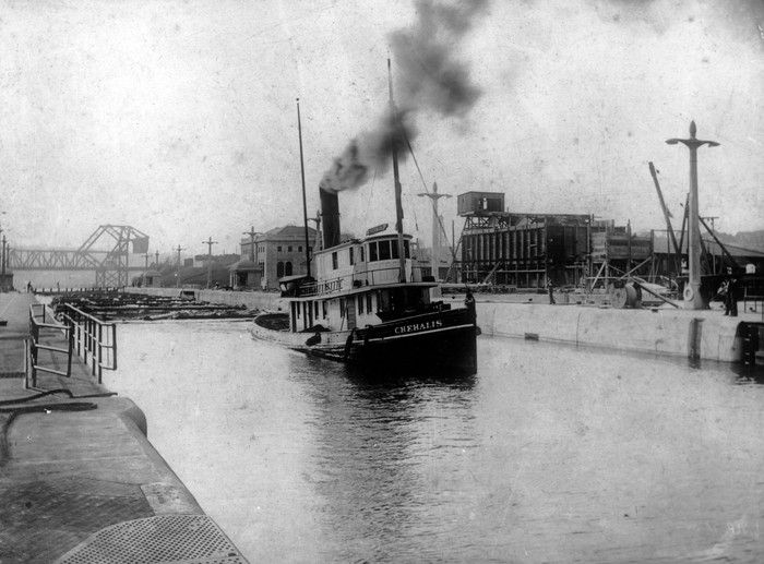 The rugboat Chehalis underway. It was hit by the CP steamship Princess Victoria on July 21, 1906 and sank, killing eight people. Vancouver Maritime Museum Collection. LM2016.999.013. The rugboat Chehalis underway. It was hit by the CP steamship Princess Victoria on July 21, 1906 and sank, killing eight people. Vancouver Maritime Museum Collection. LM2016.999.013.