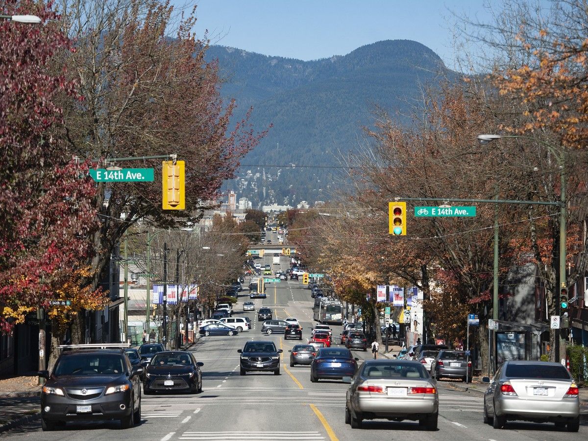 The City of Vancouver is considering allowing development in areas once deemed as view cones. Pictured is the view cone of the North Shore mountains from Commercial Drive. The City of Vancouver is considering allowing development in areas once deemed as view cones. Pictured is the view cone of the North Shore mountains from Commercial Drive.