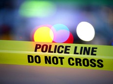 Police tape stock