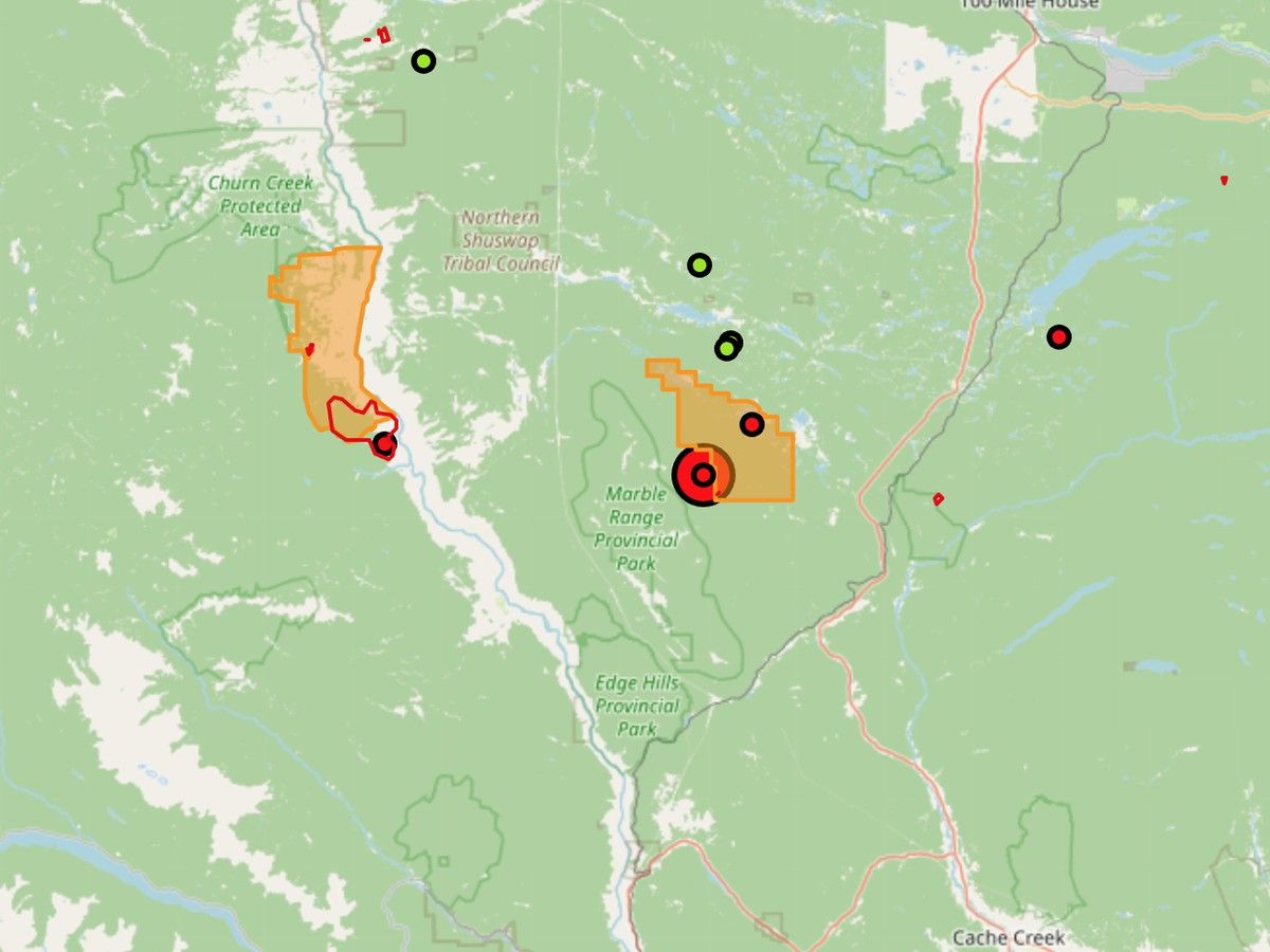 B.C. wildfires: More than 100 Big Bar Lake properties under evacuation order as wildfire approaches