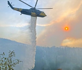 Image of the Bald Range Fire on Aug. 10, 2026.