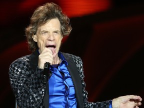 Mick Jagger performs