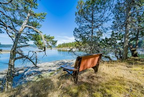 “It’s a very comfortable home with beautiful views towards Gabriola in the north and Pirate’s Cove to the south, but mostly open ocean,” says listing agent Alan L. Johnson.