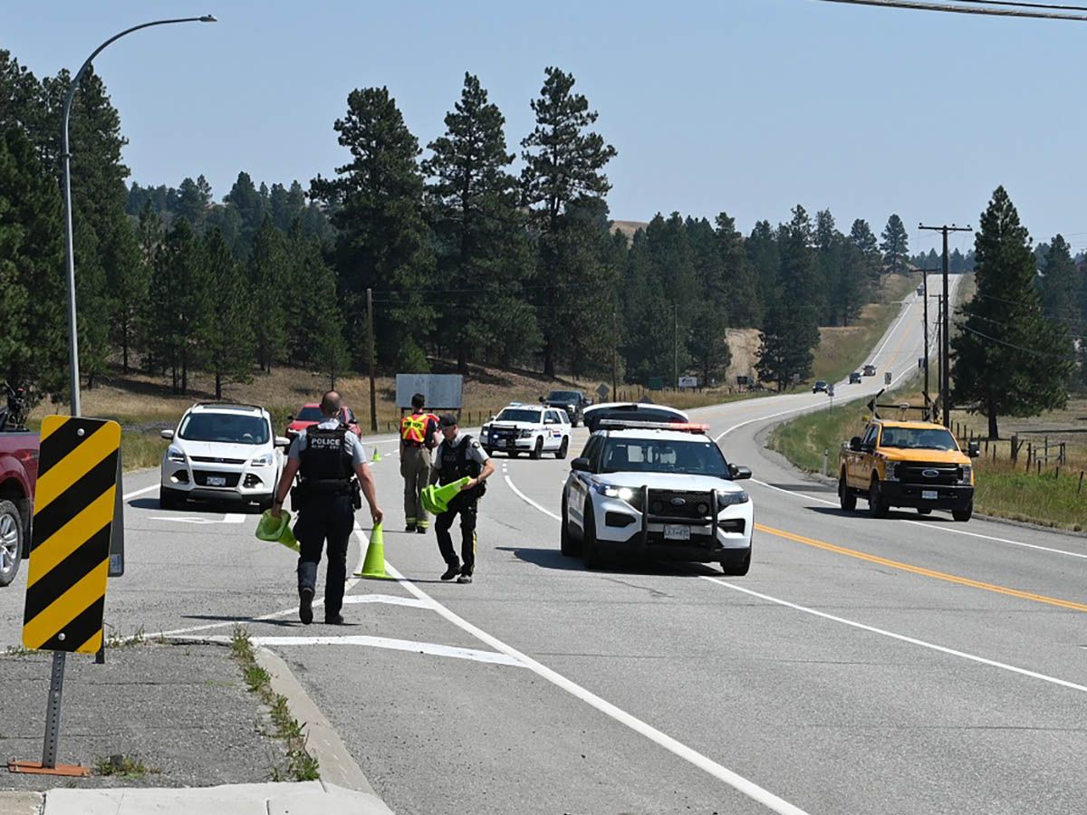 Off-duty Mountie hospitalized after motorbike crash near Cranbrook