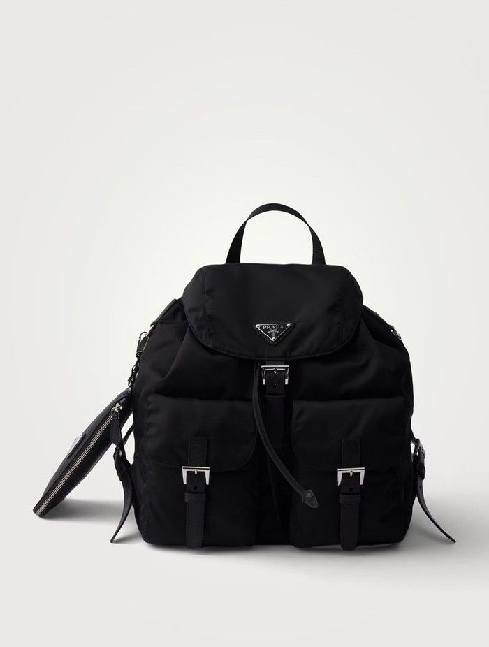 Prada Medium Re-nylon backpack, $3,400 at Holt Renfrew, holtrenfrew.com.