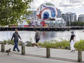 The Science World soccer ball in Vancouver on June 4, 2026.