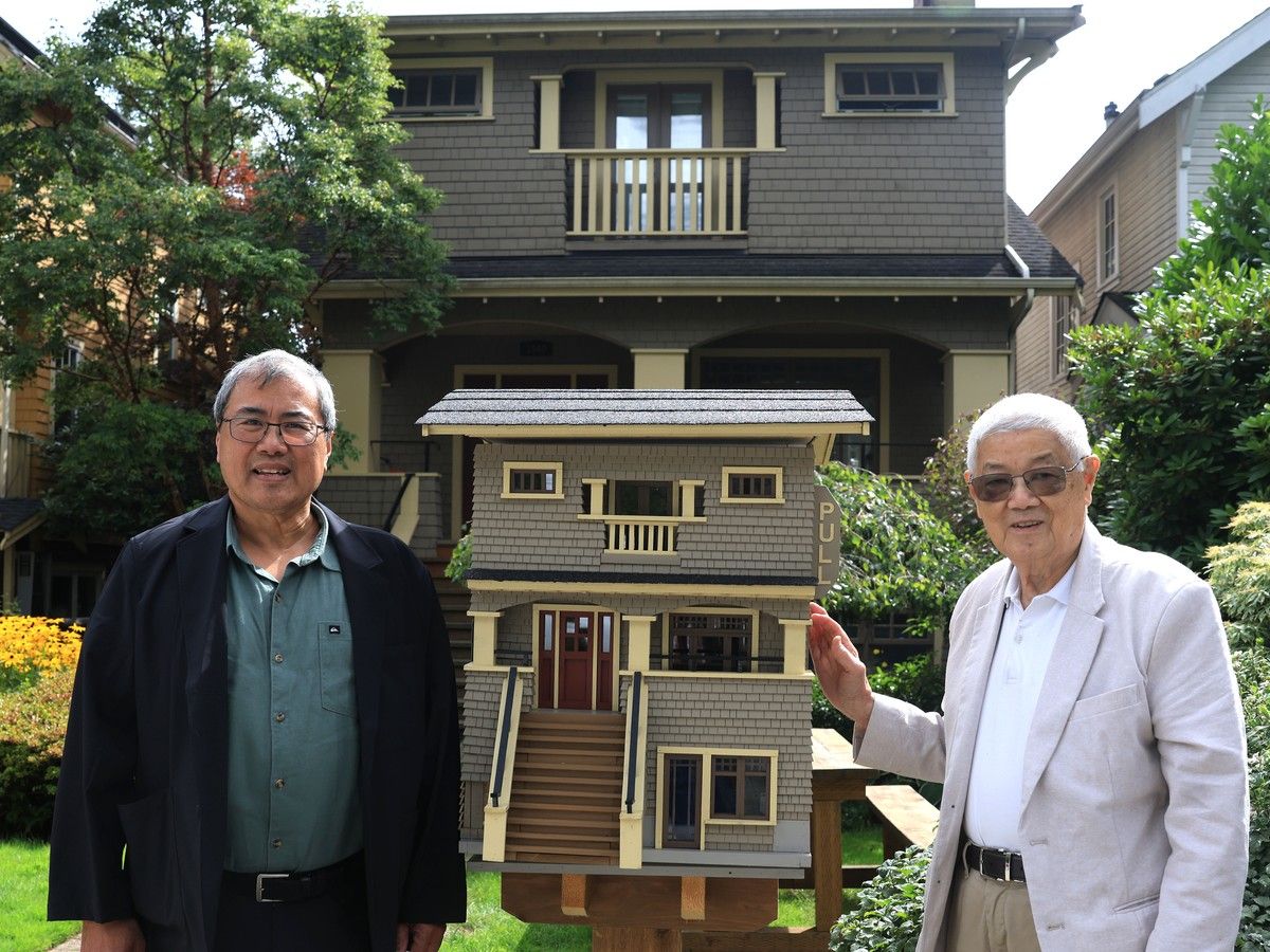 All in the details: The B.C. father and son behind tiny library models of Vancouver's charming architecture