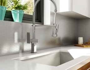 When selecting tile for a kitchen backsplash, look for low-maintenance designs that are built to last.