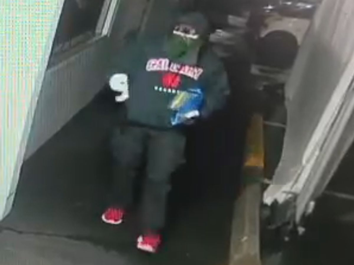 The suspect in the vandalism weekend vandalism of the Fleetwood Islamic Centre.