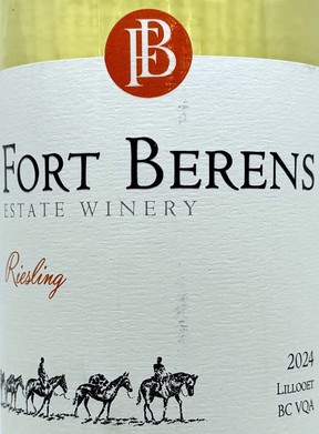 Bottle of Fort Berens Riesling 2024.