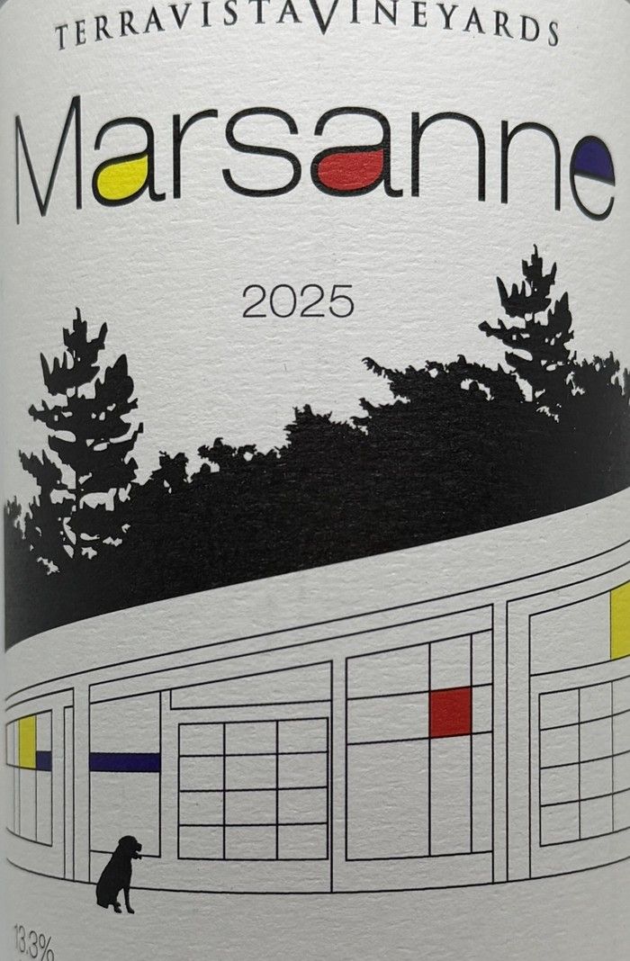 Bottle of Terravista Vineyards Marsanne 2025.