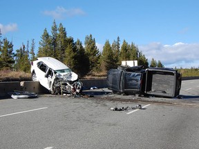 Coquihalla crash scene
