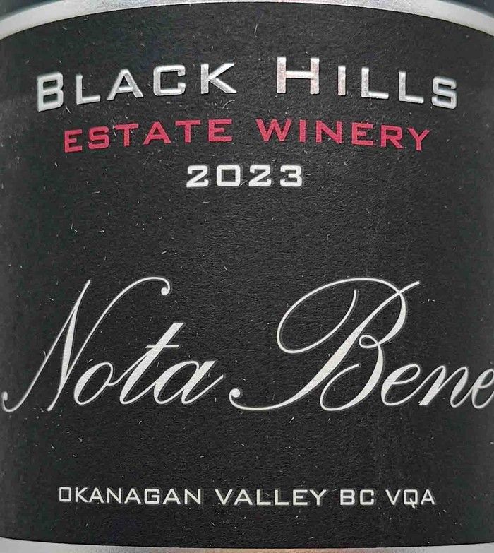 Bottle of Black Hills Nota Bene 2023.