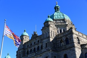 The B.C. Legislature in Victoria.