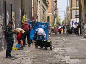 Scenes from the Downtown Eastside in Vancouver on Sept. 24, 2026.