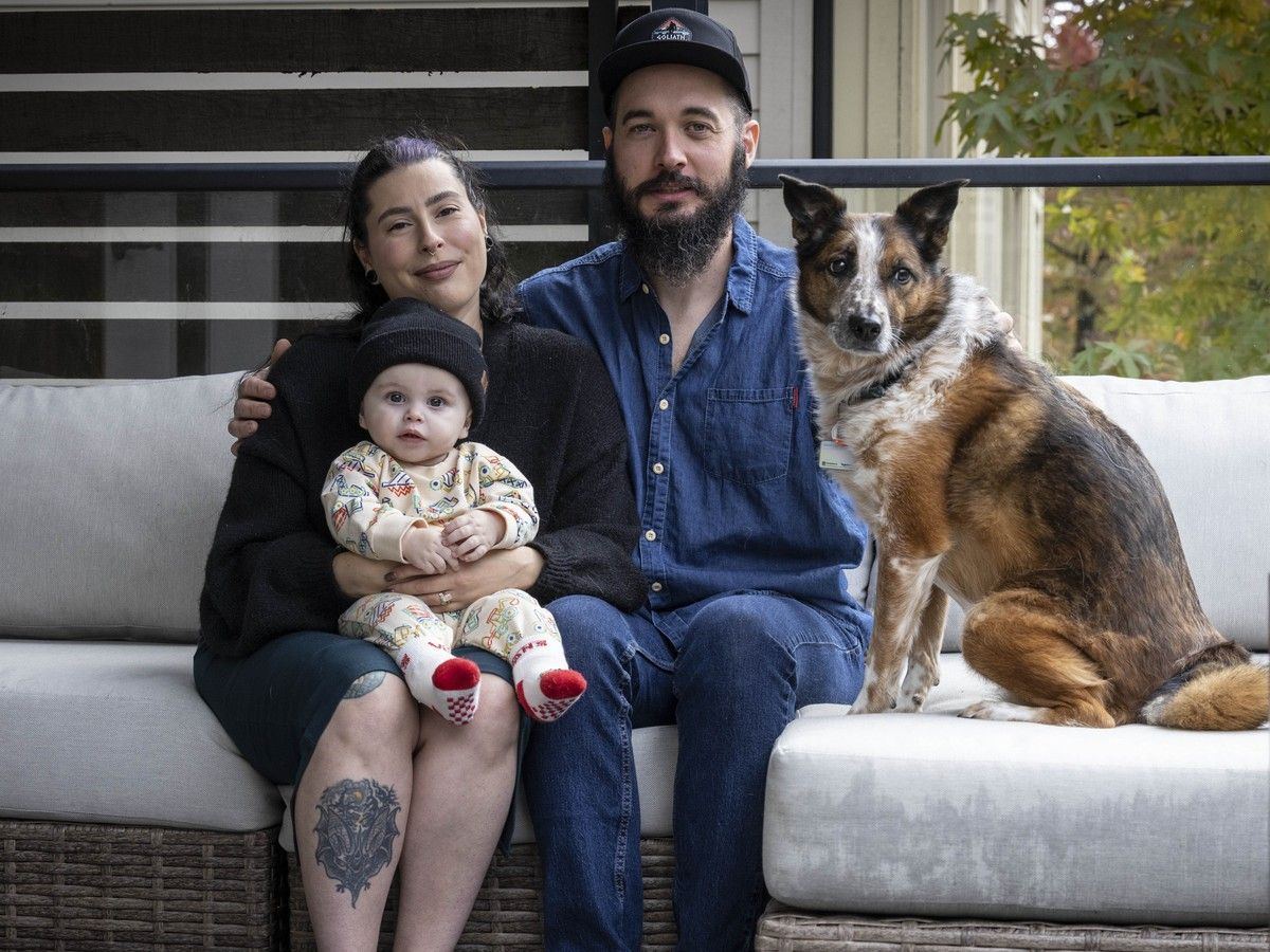 Zander Machan lives with his wife, Kayla, their nine-month-old son, Hawthorne, and their dog, Artemis, in a small townhouse, where the only space for his tools and sports equipment is in the bedroom closet. He'd love to be able to afford a bigger home.