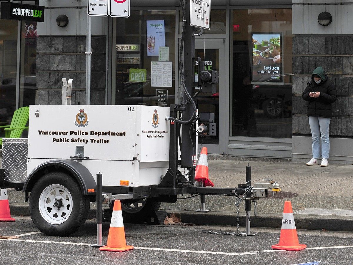 A Vancouver Police public safety trailer